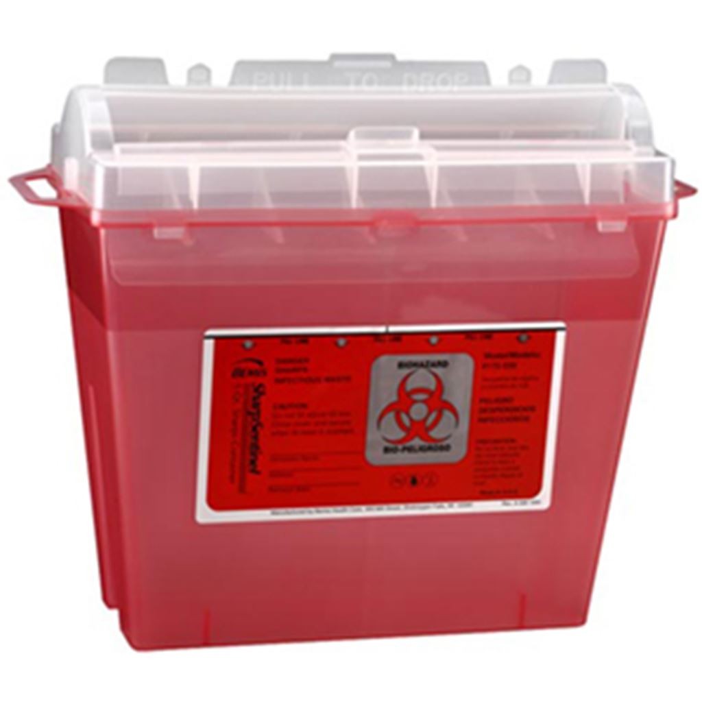 CONTENEDOR SHARPSENTINEL PARA DESECHOS PUNZOCORTANTES CAPACIDAD 4.74 LT
