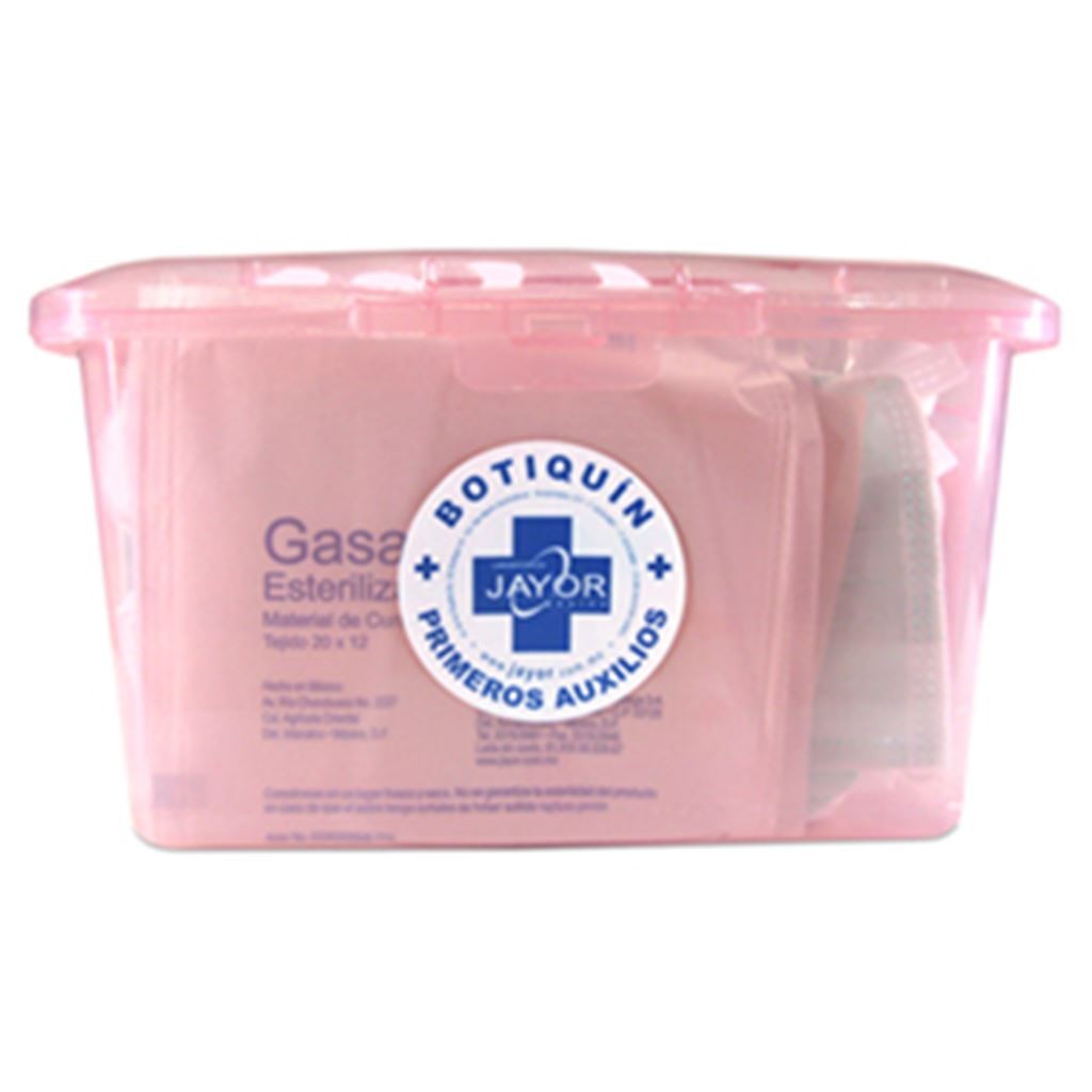 Botiquín de Primeros Auxilios Jayor en Maletín de Plástico con 29 Piezas