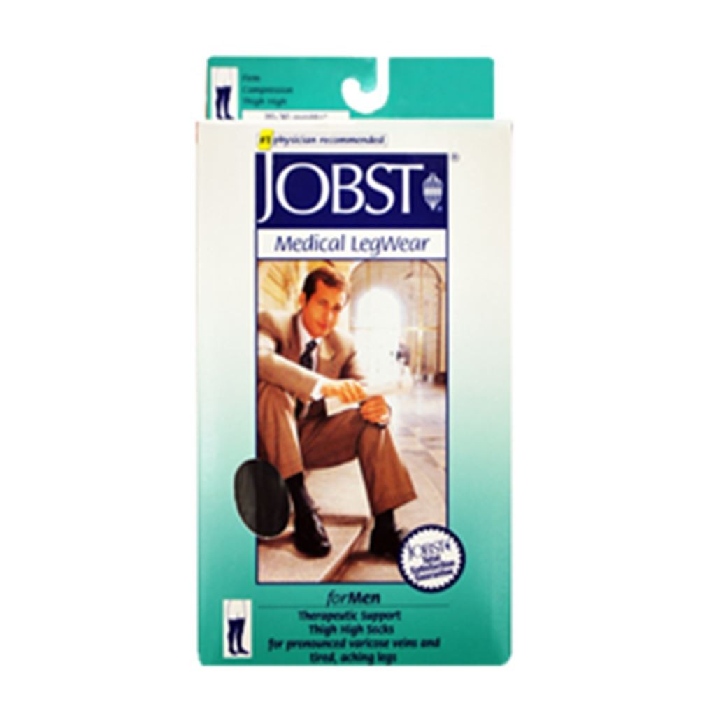 CALCETIN BSN FOR MEN MUSLO ALTA COMPRESION (20-30 mmHg) CHICO NEGRO