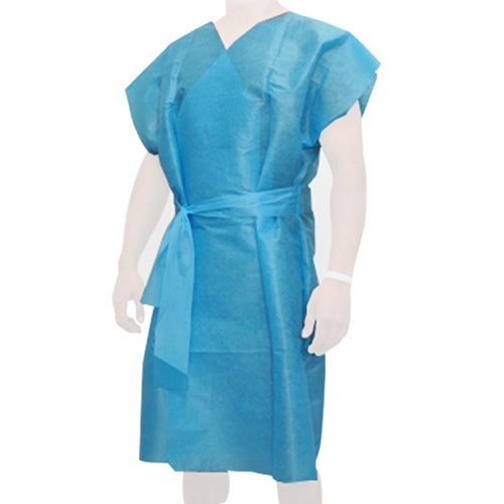 BATA DESECHABLE P/PACIENTE S/MANGA C/10