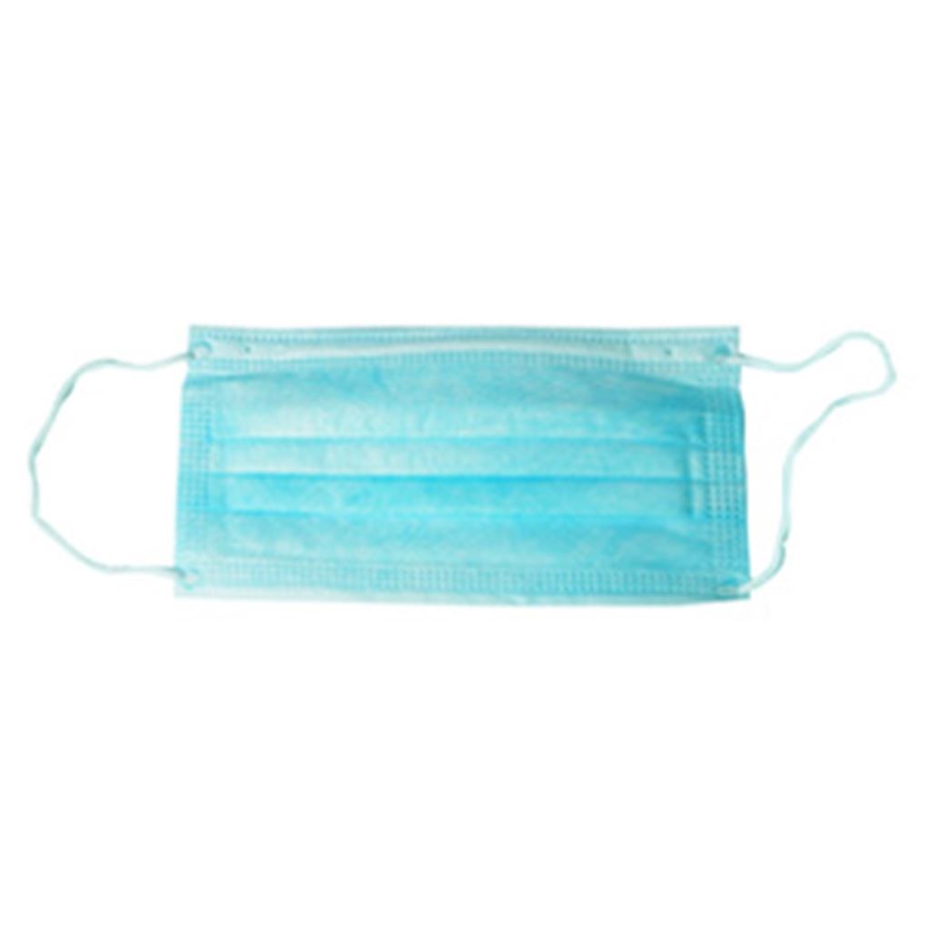 CUBRE BOCA AZUL DE 3 PLIEGOS C/50 DESECHABLE