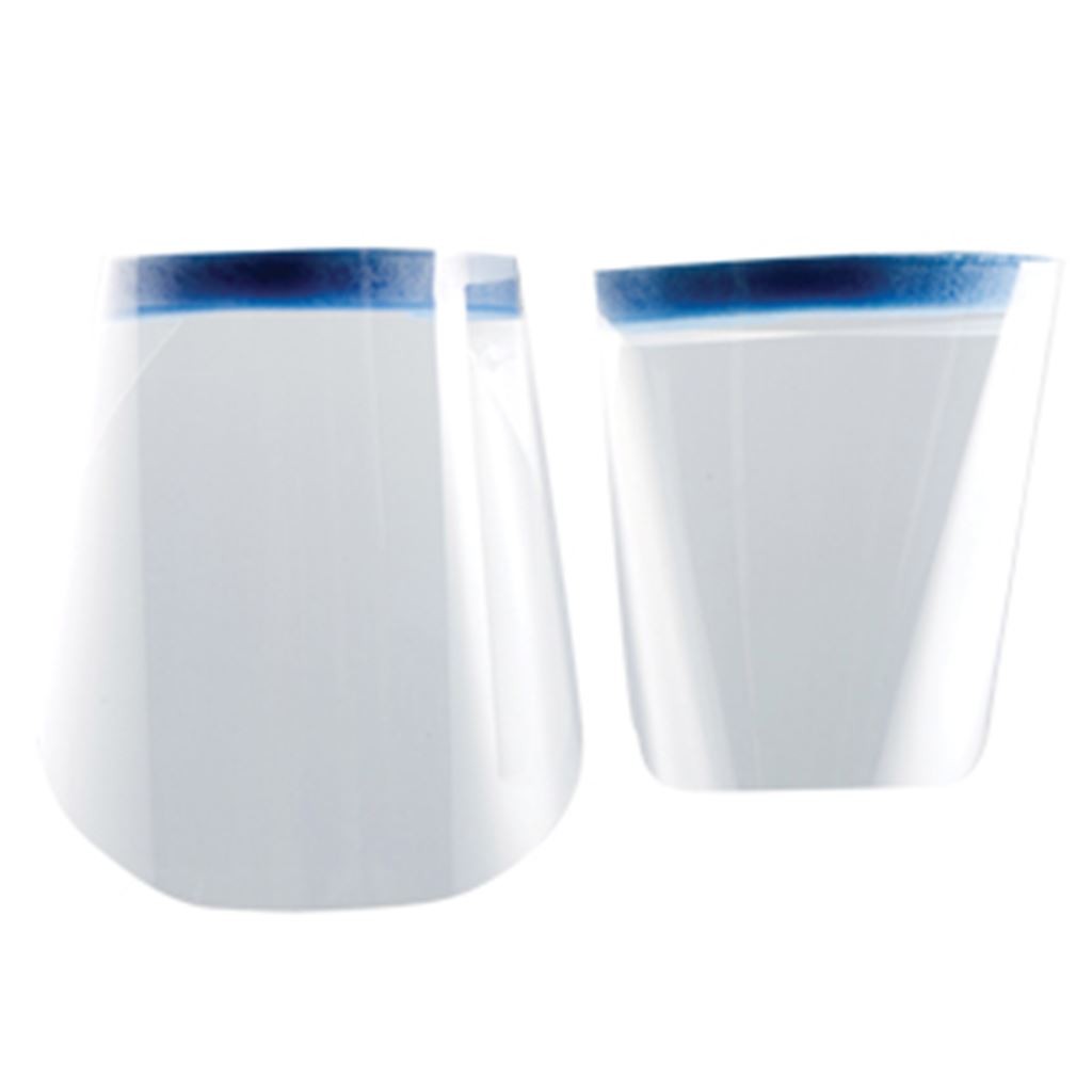 FACESHIELD PROTECTOR TRANSPARENTE DESECHABLE PARA ROSTRO BOLSA CON 50