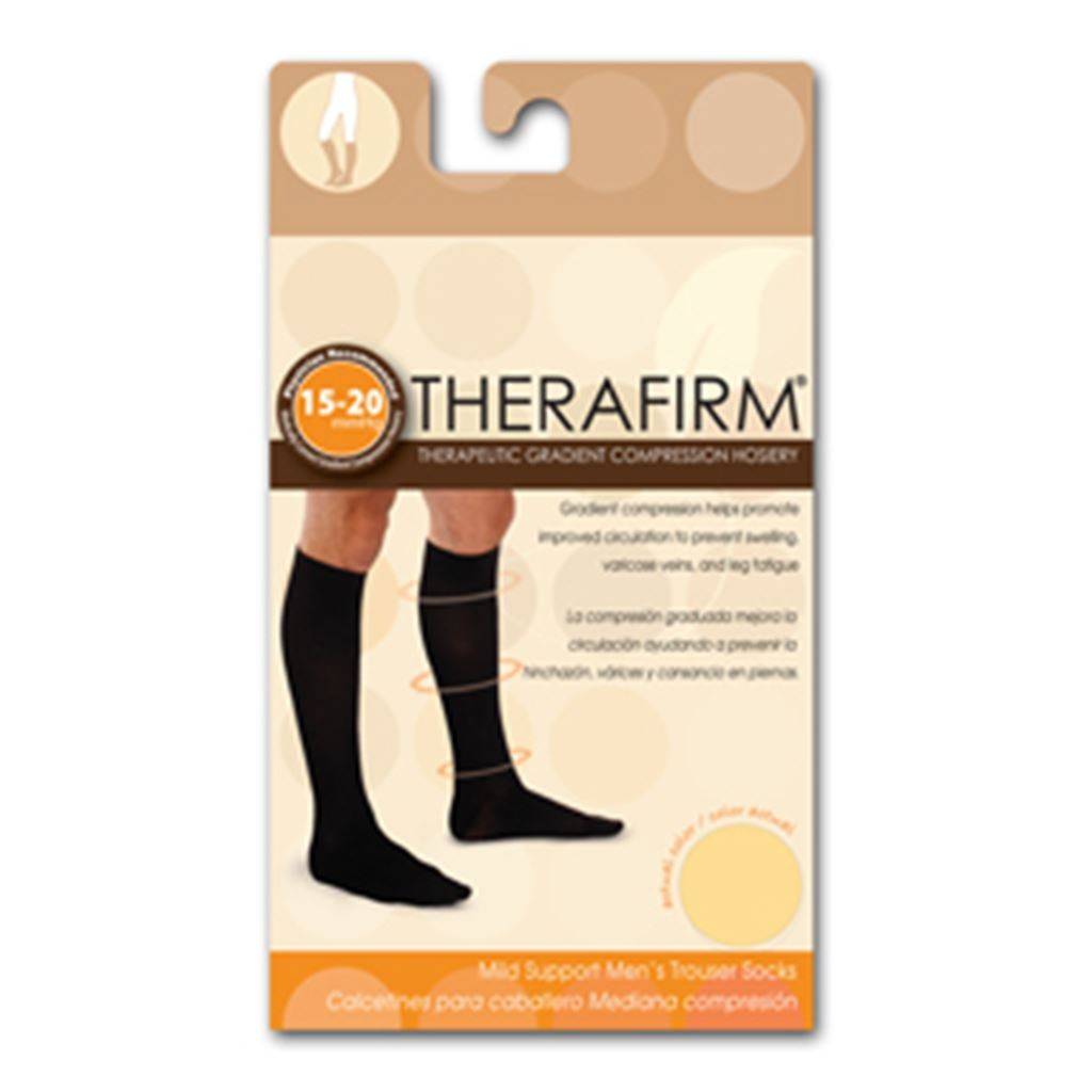 CALCETIN THERAFIRM MEDIANA COMPRESION (15-20 mmHg) CABALLERO TALLA MEDIANA COLOR BEIGE