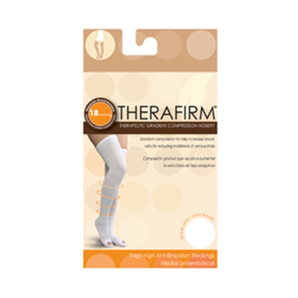 MEDIA THERAFIRM ANTIEMBOLICA (18 mmHg) TALLA CHICA COLOR BLANCO