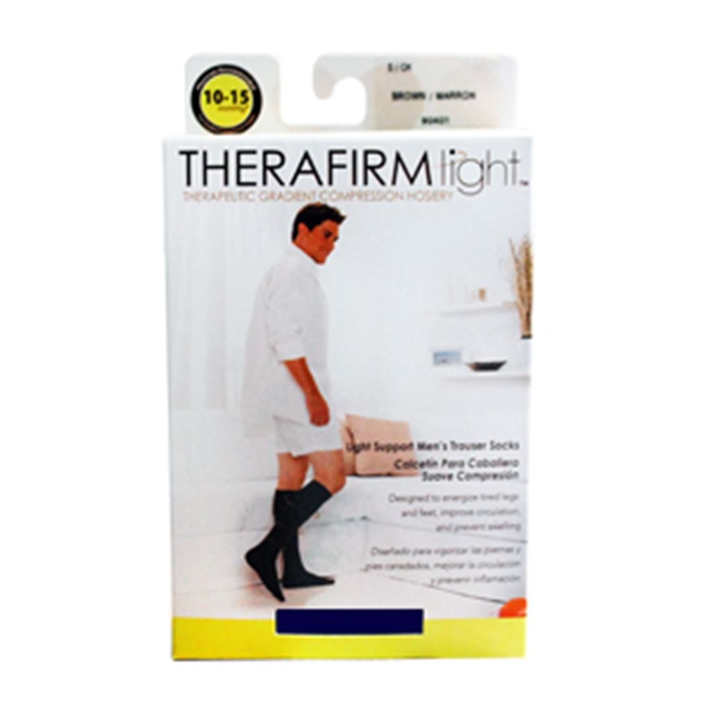 CALCETIN THERAFIRM BAJA COMPRESION (10-15 mmHg) CABALLERO TALLA CHICA COLOR AZUL MARINO