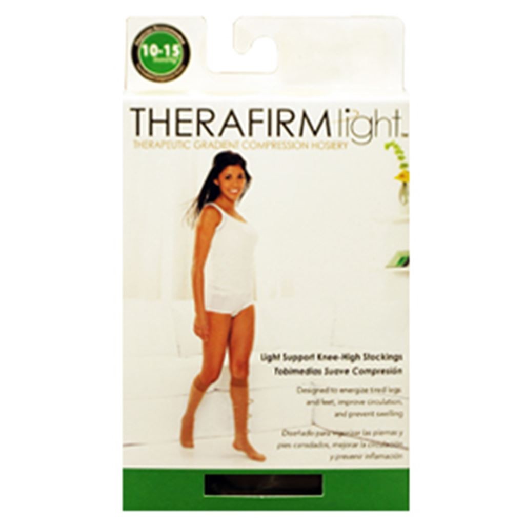 TOBIMEDIA THERAFIRM BAJA COMPRESION (10-15 mmHg) TALLA GRANDE COLOR NEGRO
