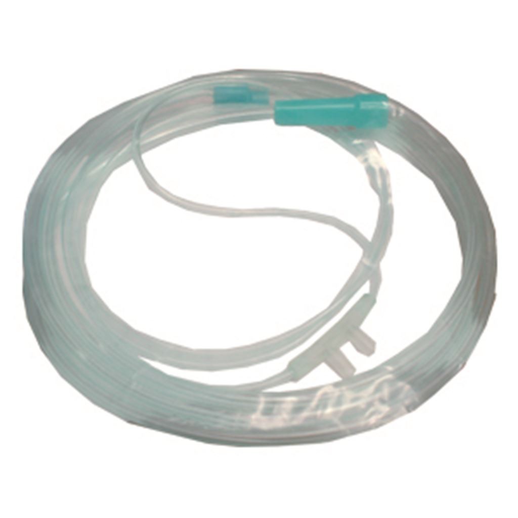 CATETER PARA SUMINISTRO DE OXIGENO CON PUNTAS NASALES SUAVES LARGO 1.80MTS