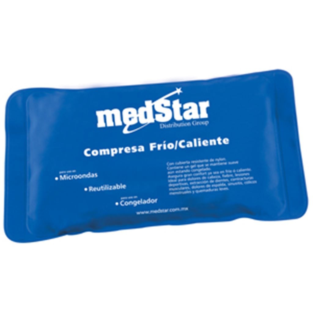 COMPRESA DE GEL MEDSTAR CON CUBIERTA DE NYLON Y PVC.31 X 17 CMS