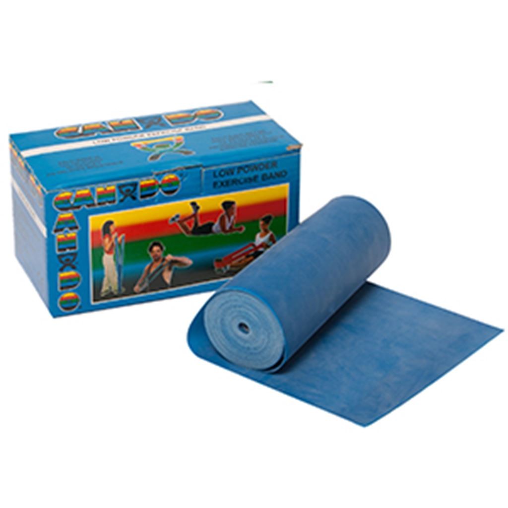 BANDA ELASTICA CANDO PARA EJERCICIOS DE RESISTENCIA PESADA COLOR AZUL 5.49 MTS