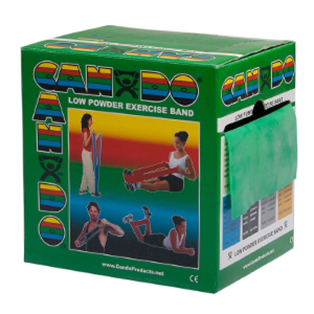 BANDA ELASTICA CANDO PARA EJERCICIOS DE RESISTENCIA MEDIA COLOR VERDE