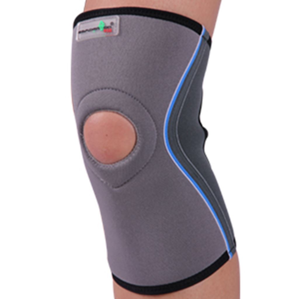 Rodillera Samderson con Soporte Rotuliano de Neopreno Color Gris