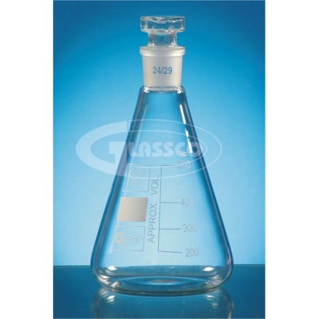 MATRAZ ERLENMEYER CON TAPON VIDRIO 29/32 - GLASSCO