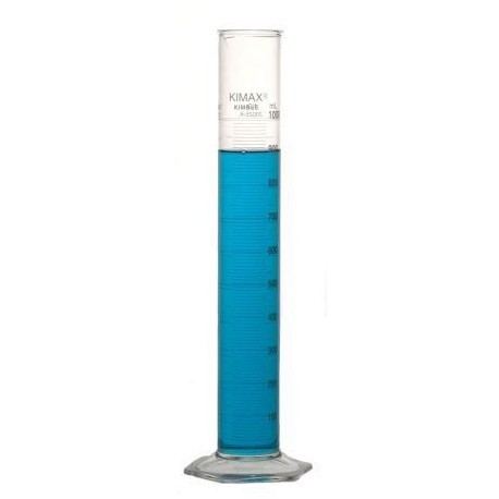 PROBETA,ESCALA METRICA BLANCA, VIDRIO - KIMAX