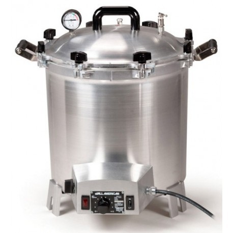 AUTOCLAVE DE ALUMINIO ELECTRICA (120v) DE 39Lts (26 LT REALES) - ALL AMERICAN