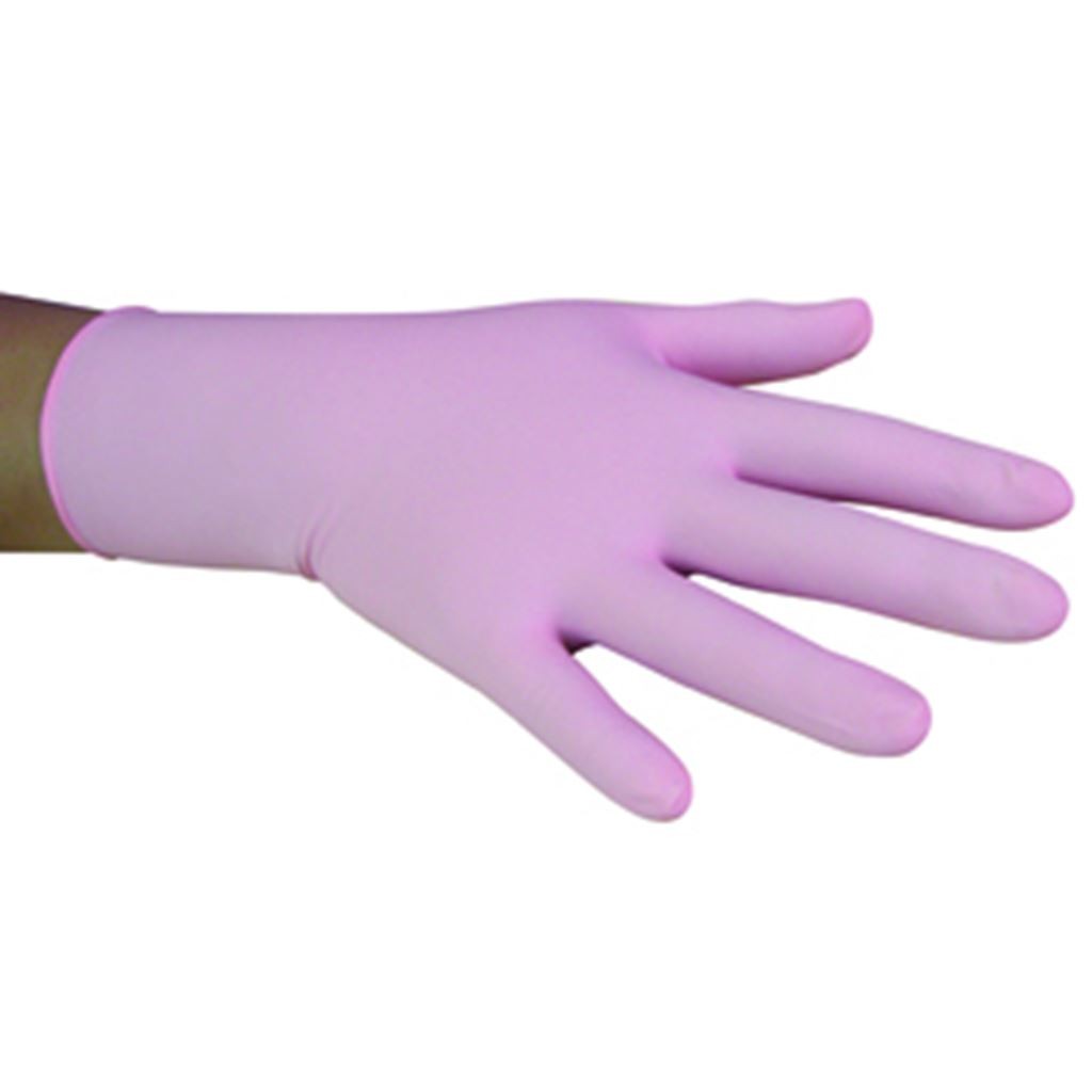 GUANTE AMBI NO ESTERIL PARA EXPLORACION MD ROSA CAJA CON 100 PI