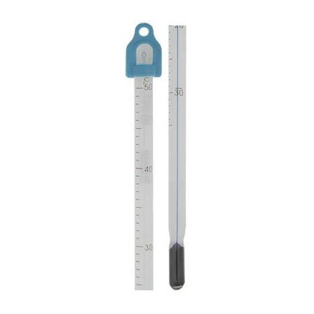 TERMÓMETRO LO-TOX AZUL, INMERSIÓN TOTAL, RANGO -20 A 110 grados C, DIVISIÓN 1.0, LONGITUD 305MM
