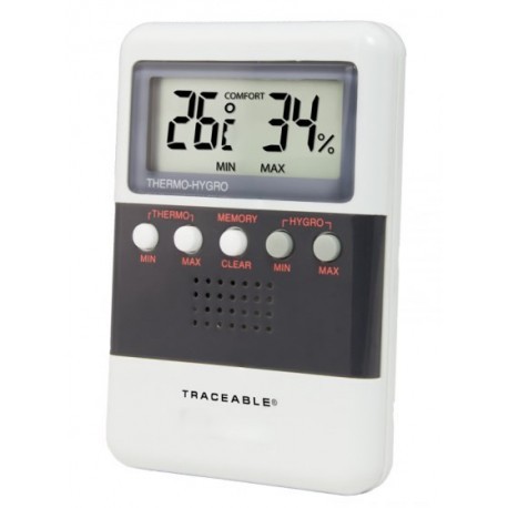 TERMO HIGRÓMETRO DIGITAL CON MEMORIA DE MÍNIMO Y MÁXIMO RANGO DE TEMPERATURA DE 0 A 50 C - CONTROL COMPANY