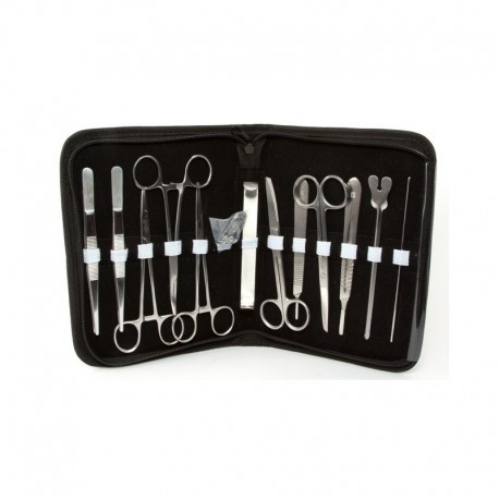 ESTUCHE DE DISECCIÓN ACERO INOX CON 11 PZA - GUTTEK