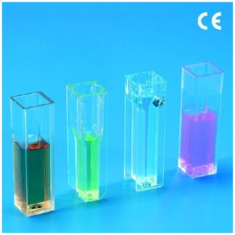 CELDA DESECHABLE PE PARA ESPECTRO 2.5ML Y LONG. OPTICA 10MM, FORMA ALTA SEMI-MICRO 100 PIEZAS - KARTELL