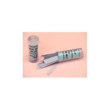 PAPEL TORNASOL AZUL C/100 TIRAS