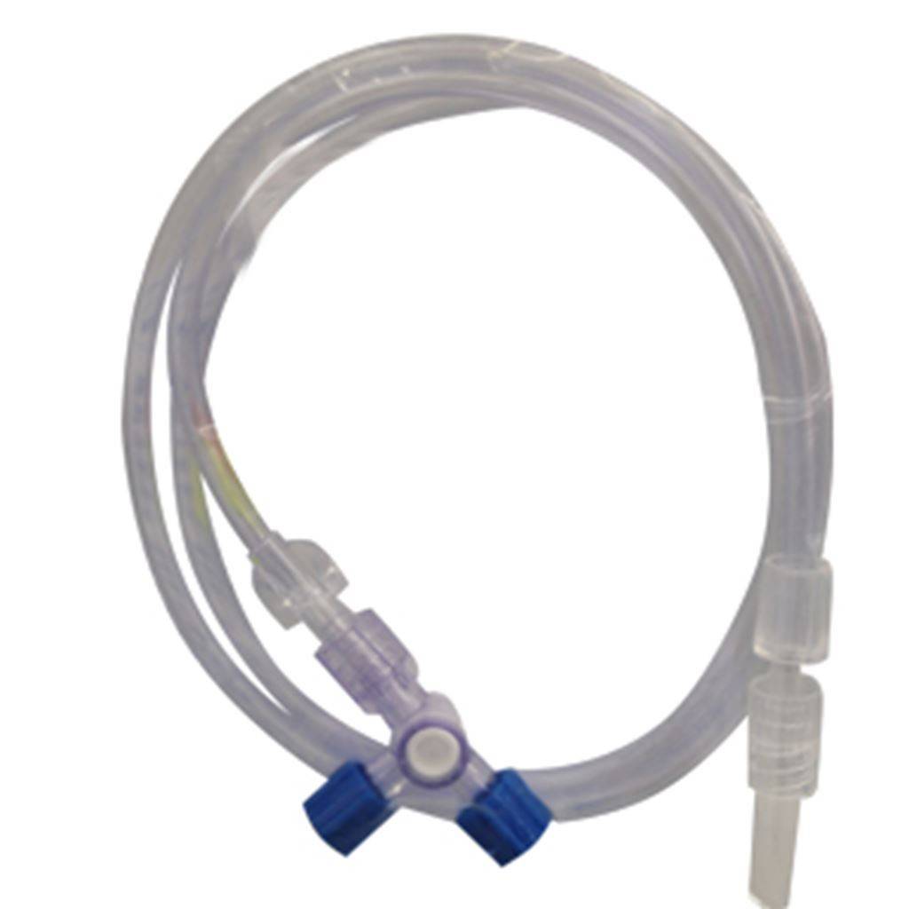 LLAVE 3VIAS C/TUBO EXT.LUER LOCK ROTATIVO