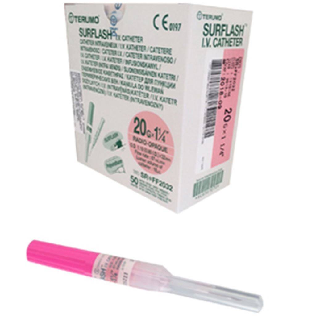 CATETER INTRAVENOSO SURFLASH 20X32 ROSA