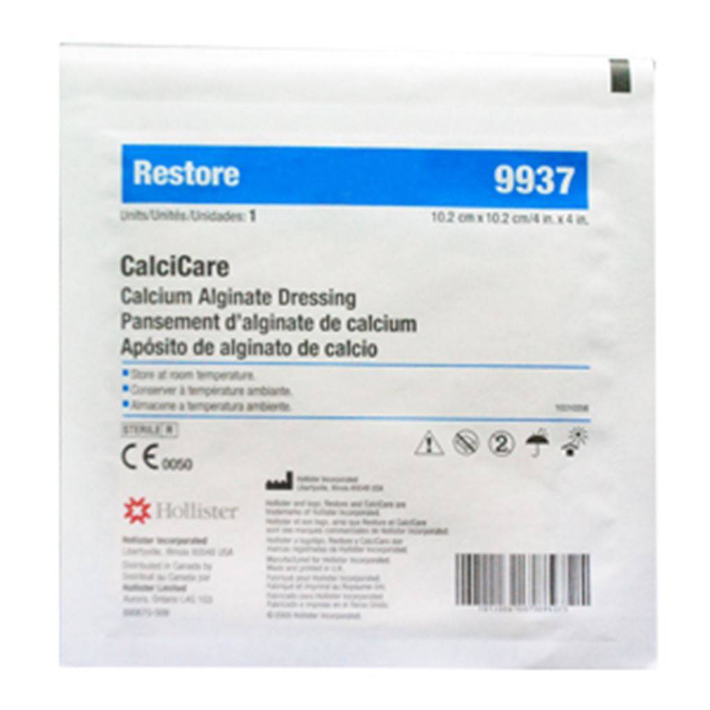 Apósito de Alginato de Calcio CalciCare Hollister Estéril 10x10 cm