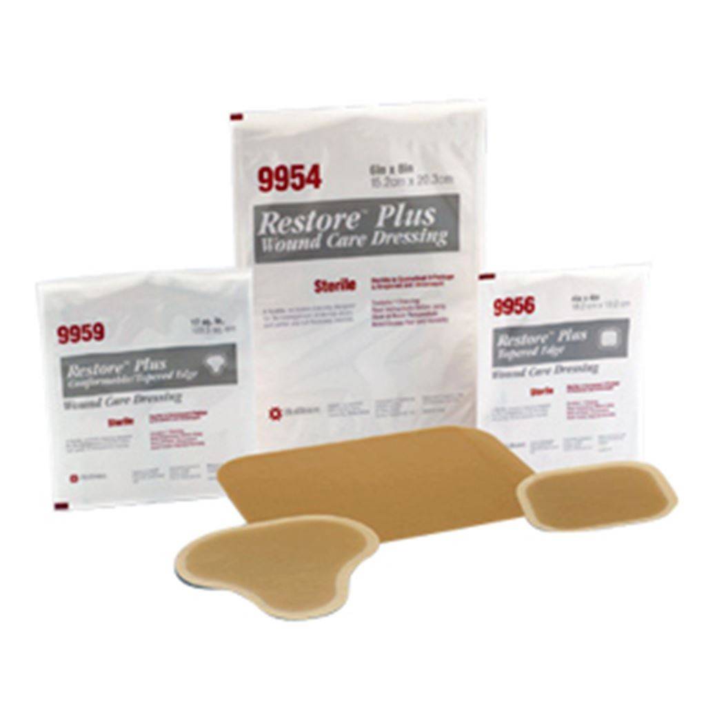 Apósito Hidrocoloide Restore Plus Hollister sin Bordes Desvanecidos Estéril 10x10 cm