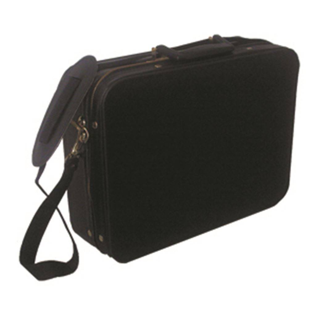 MALETIN MEDICO DE VINIL CON CORREA CAFE